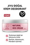 Jiyu Doğal Krem Deodorant Ter Kokusu Önleyici Beyazlatıcı Deokrem Roll-on 50 ml.