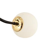 Dragon 3Lü Siyah Gold Modern Genç Odası Yatak Odası Retro Salon Avize 