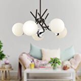 Dragon 5Li Krom Modern Genç Odası Yatak Odası Salon Avize 