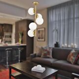 Meyo 3Lü Eskitme Bal Camlı Modern Genç Odası Yatak Odası Salon Avize 
