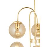 Sosa 6Lı Gold Bal Camlı Modern Genç Odası Cafe Restoran için Uygun Salon Avize 