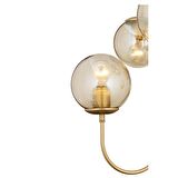 Sosa 6Lı Eskitme Boyalı Bal Camlı Modern Genç Odası Cafe Restoran için Uygun Salon Avize 