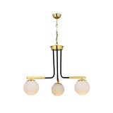 Akkor 3Lü Siyah Gold Modern Oturma Odası Yatak odası Salon Avize 