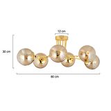 Tanyer 6Lı Gold Modern Sarkıt Yatak odası Salon Avize 