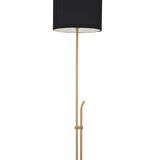 Jolly Siyah Şapkalı Eskitme Modern Tasarım Ayaklı Abajur Lamba  Metal Lambader