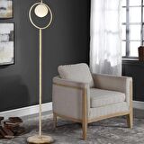 Falez Beyaz Silme Beyaz Camlı Modern Dekoratif Tasarım Metal Lambader