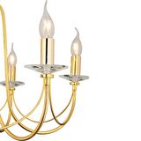 Colmar 6Lı Gold Kaplamalı Modern Yatak odası Salon Avize 