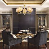 Minar 5Li Gold Kaplama Modern Yatak odası Salon Avize 