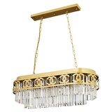 Varnum Eskitme Kristalli Taşlı Modern Tasarım Yemek Masası Üstü Kristal Salon Avize