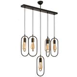 Lotus 5Li Sıralı Eskitme Modern Sarkıt Mutfak Yatak odası Salon Sarkıt Avize 