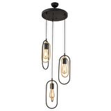 Lotus 3Lü Yuvarlak Eskitme Modern Sarkıt Mutfak Yatak odası Salon Sarkıt Avize 