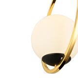 Lifos Tekli Gold Kaplamalı Plafonyer Modern Mutfak Salon Avize 