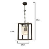Belemir Kristal Taşlı Modern Salon Avize