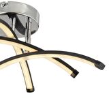 Dosse 3Lü Siyah 28 Watt Plafonyer 3 Renkli Ledli Modern Mutfak Banyo Led Salon Sarkıt Avize
