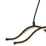 Barciella 2Li Siyah 48 Watt 3 Renkli Modern Mutfak Banyo Mutfak Led Salon Avize