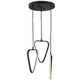 Vekmo 3Lü Siyah  55 Watt 3 Renkli Modern Mutfak Banyo Mutfak Led Salon Avize
