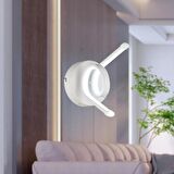 Apliqa Aceto Metal Modern Salon Duvar Su Geçirmez Beyaz Aplik 