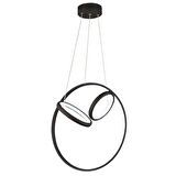 Acosta Siyah Sarkıt 44 Watt Sarkıt 3 Renkli Ledli Modern Mutfak Banyo Led Salon Sarkıt Avize