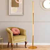 Adriel Gold 60 Watt Modern Tasarım Salon Ledli Metal Lambader 