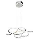 Aldo Krom Sarkıt 140 Watt Sarkıt 3 Renkli Ledli Modern Mutfak Banyo Led Salon Sarkıt Avize