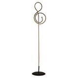 Anahtar Siyah 96 Watt Modern Tasarım Salon Ledli Metal Lambader 