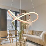 Belina Rose Gold Sarkıt 48 Watt Sarkıt 3 Renkli Ledli Modern Mutfak Banyo Led Salon Sarkıt Avize