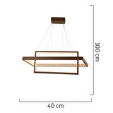 Belva Siyah Sarkıt 84 Watt Sarkıt 3 Renkli Ledli Modern Mutfak Led Salon Sarkıt Avize
