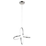 Lucetta Krom Sarkıt 48 Watt Sarkıt 3 Renkli Ledli Modern Mutfak Banyo Led Salon Sarkıt Avize