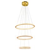 Nordic Gold Sarkıt 96 Watt Sarkıt 3 Renkli Ledli Modern Mutfak Banyo Led Salon Sarkıt Avize