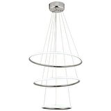Nordic Krom Sarkıt 96 Watt Sarkıt 3 Renkli Ledli Modern Mutfak Banyo Led Salon Sarkıt Avize