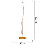 Palmiro Gold 64 Watt 3 Renkli Modern Tasarım Salon Ledli Metal Lambader 