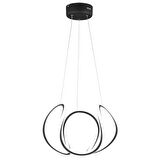 Pietra Siyah Sarkıt 56 Watt Sarkıt 3 Renkli Ledli Modern Mutfak Banyo Led Salon Sarkıt Avize