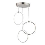 Ruscello 3lü Krom Sarkıt 102 Watt Sarkıt 3 Renkli Ledli Modern Mutfak Banyo Led Salon Sarkıt Avize