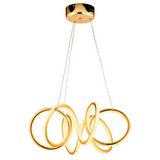 Verena Gold Sarkıt 44 Watt Sarkıt 3 Renkli Ledli Modern Mutfak Banyo Led Salon Sarkıt Avize