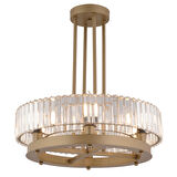 Azalea 6lı Eskitme Kristalli Taşlı Modern Tasarım Kristal Salon Avize