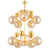 Parsley 10'lu Gold Modern Cafe,Restoran için Uygun Retro Salon Avize