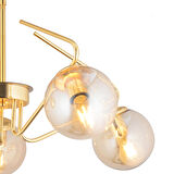 Mildred 5'li Gold Modern Sarkıt Genç Odası Mutfak Yatak Odası Salon Sarkıt Avize