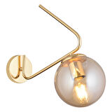 Apliqa Mildred Metal Modern Banyo - Yatak Odası Duvar - Yatak Başı Gold Aplik 