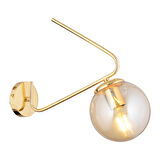 Apliqa Mildred Metal Modern Banyo - Yatak Odası Duvar - Yatak Başı Gold Aplik 