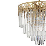 Bulmer 6'LI Küçük Yuvarlak Eskitme Kristalli Taşlı Modern Tasarım Kristal Salon Avize