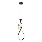 Elvan Tekli Siyah Gold Ledi Modern Oturma Odası, Koridor, Salon Led Avize