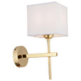 Apliqa Rory Metal Modern Banyo - Yatak Odası Duvar - Yatak Başı Beyaz - Gold Aplik 