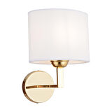 Apliqa Zadie Metal Modern Banyo - Yatak Odası Duvar - Yatak Başı Beyaz - Gold Aplik 