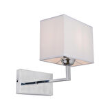 Apliqa Rylee Metal Modern Banyo - Yatak Odası Duvar - Yatak Başı Çift Yönlü Krom Aplik 