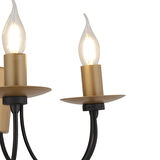 Apliqa Joyce Metal Modern İç Mekan Yatak Başı Siyah Aplik 