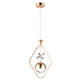 Laxus Tekli 48 Watt Gold Ledli Kelebek Detaylı Modern Koridor, Yatak Odası Salon Sarkıt Led Avize