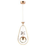 Cratos Tekli 48 Watt Gold Ledli Kelebek Detaylı Modern Koridor, Yatak Odası Salon Sarkıt Led Avize