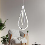 Selion 22 Watt Tekli Krom Ledli Modern Koridor, Yatak Odası Salon Sarkıt Led Avize