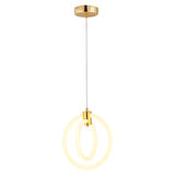 Rimaldo Tekli Gold Ledli Modern Koridor, Yatak Odası Salon Sarkıt Led Avize