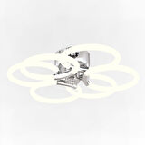 Riga 144 Watt 4000K Krom Plafoyer Modern Mutfak Banyo Salon Led Avize